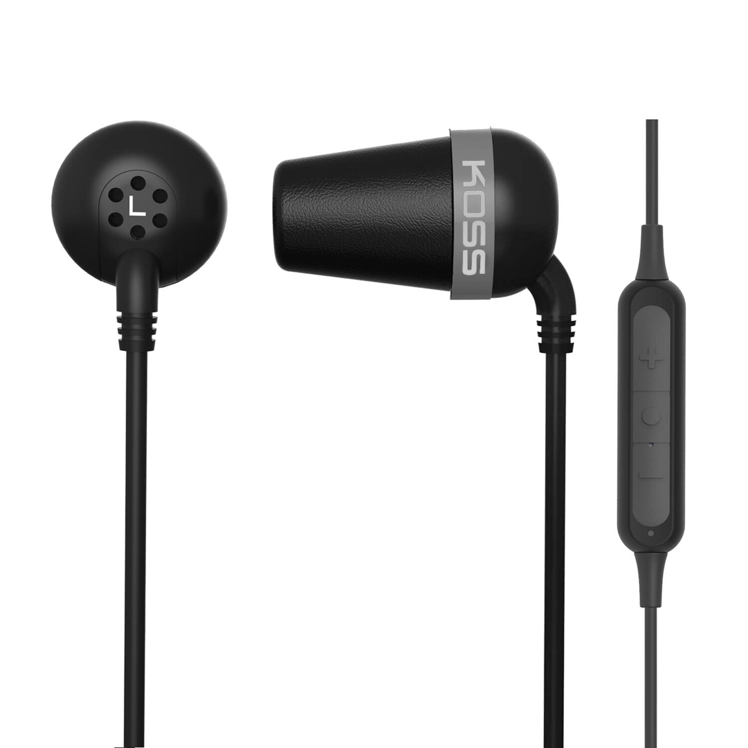 Alt View 7. Koss - Koss 196982 The Plug Bluetooth Earbuds With Microphone And In-line Control, Black - Black.