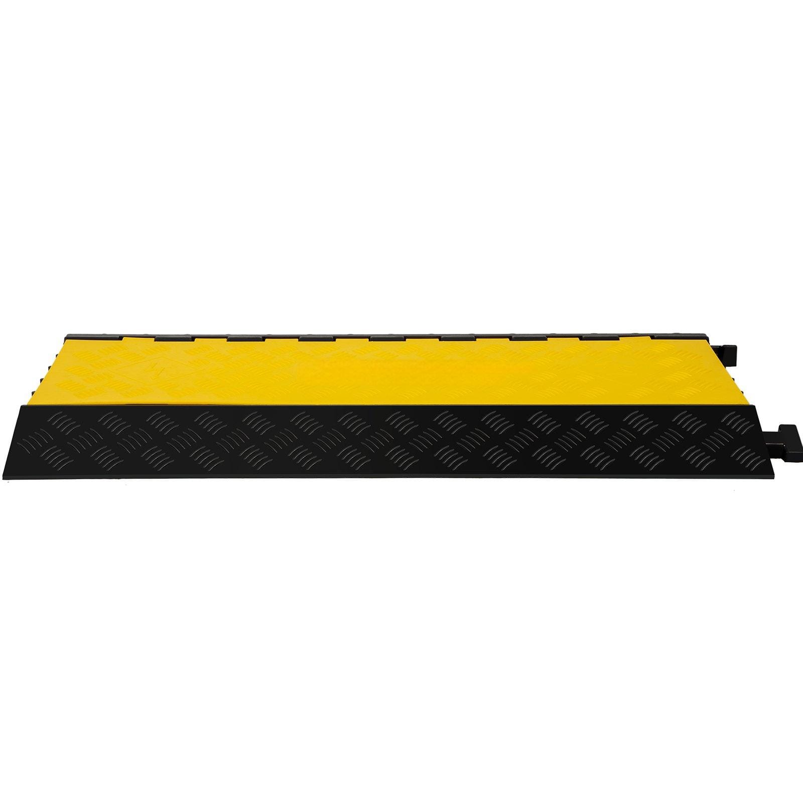 Glintex - 5-Channel Heavy Duty Rubber Cable Protector Ramp, 66,000–88,000 lbs Capacity, Flip-Top Cover for Driveways，Parking Lots - Natural