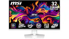 MSI 32 4K UHD 3840 X 2160 MAG MSI PERFORMANCE GAMING msi QD OLED 240Hz 0.03ms GTG msi OLED CARE 2.0 I 90W