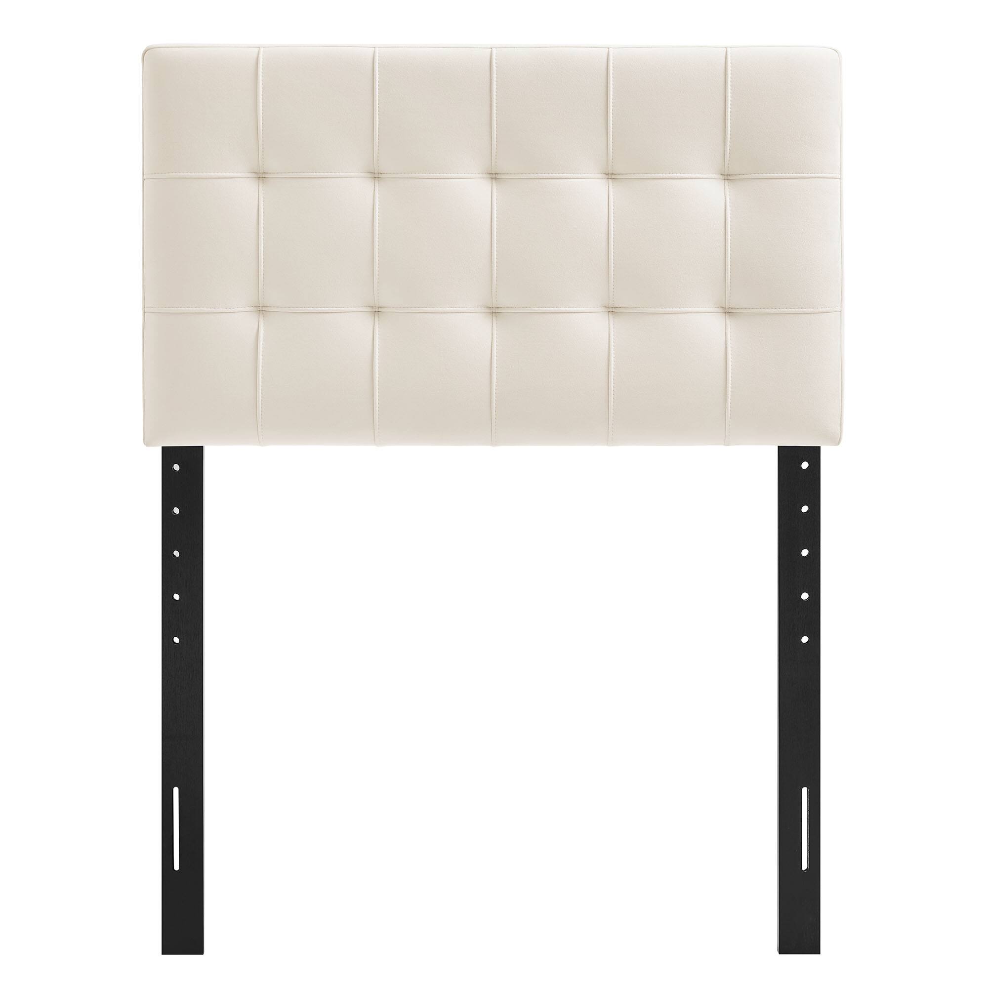 Alt View 2. Modway - Lily Biscuit Tufted Performance Velvet Headboard by Modway - Alabaster.