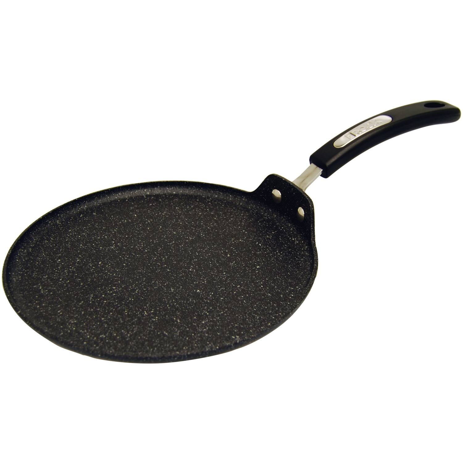 Angle. THE ROCK by Starfrit - The Rock By Starfrit 030320-006-0000 10" Multi Pan With Bakelite Handle - black.