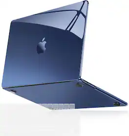 mosiso - Hard Shell Case with Keyboard Cover for MacBook Air 13.6 inch M5 A3449 M4 A3240 M3 A3113 M2 A2681 2022-2026 - Crystal Midnight