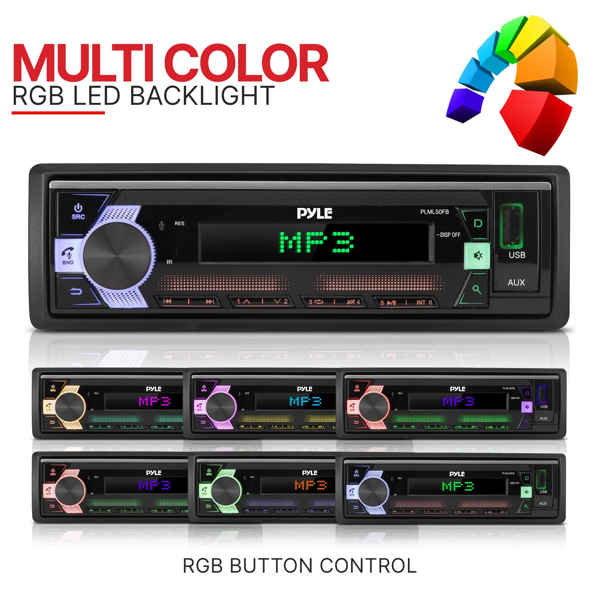 MULTI COLOR RGB LED BACKLIGHT

PYLE MP3

RGB BUTTON CONTROL