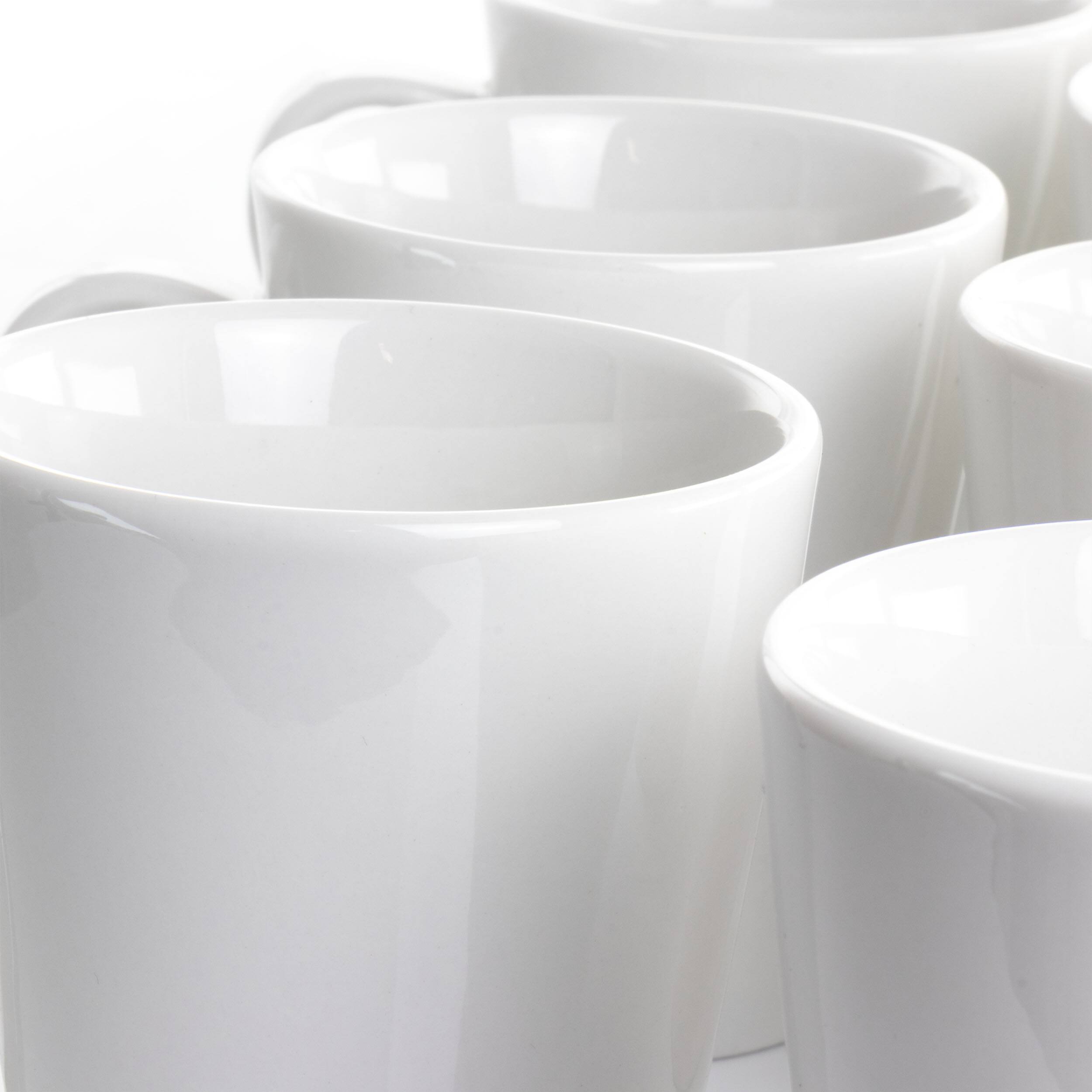Alt View 5. Elama - Elama Holt 12 Piece 10 Ounce Porcelain Mug Set in White - White.