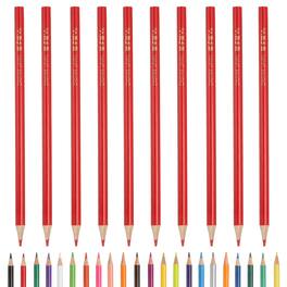 Unique Bargains - Colored Pencils, Oil-Based Drawing Pencils for Adult Coloring Books, Artists, Beginners, 10pcs - Red