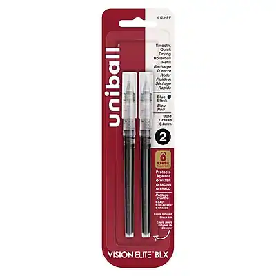 Uniball Vision Elite BLX
Smooth Quick Drying Rollerball Retractable Pen
- Blue
- Black
0.8mm
2 Units
Protects Against Water, Fade, Fraud
Vision Elite BLX