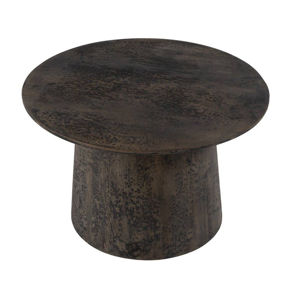 Left. Butler Specialty - Hattie 23.5 in. W Round Drum Coffee Table - Brown.