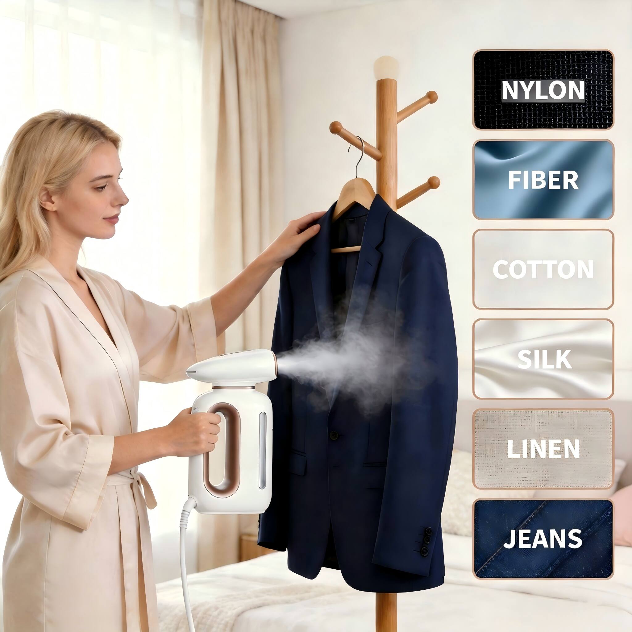 NYLON FIBER COTTON SILK LINEN JEANS