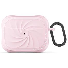 Ornarto - Vortuxe for AirPods Pro 2nd / 1st Generation Case, Liquid Silicone Shockproof Cover with Carabiner - Chalk Pink