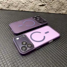 UUCOVER - For Apple iPhone 18 Pro Magnetic Matte Case with Camera Lens Protector Compatible with MagSafe, Shockproof Slim Cover - Darkpurple