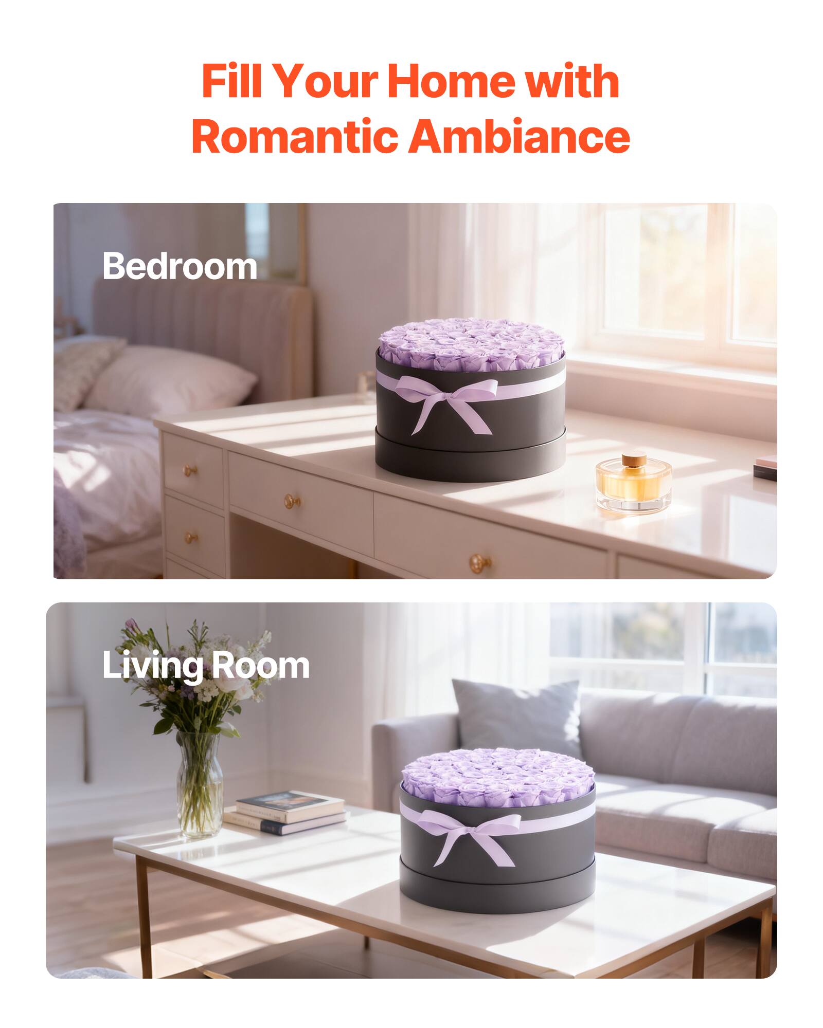 Fill Your Home with Romantic Ambiance

Bedroom

Living Room