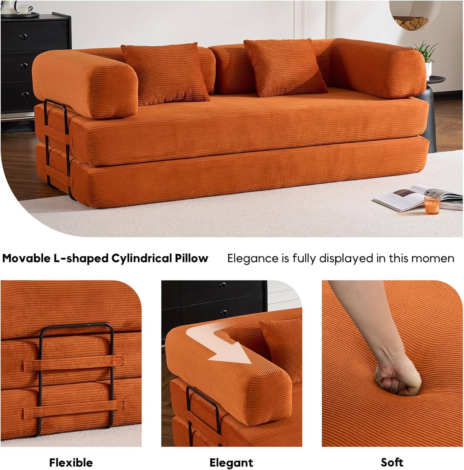 Movable L-shaped Cylindrical Pillow  
Elegance is fully displayed in this moment  

Flexible  
Elegant  
Soft