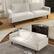 Alt View 2. Bestier - Twin 75.6" Wide Cotton Cushion Back Convertible Sofa Bed With Solid Wood Leg - Beige.
