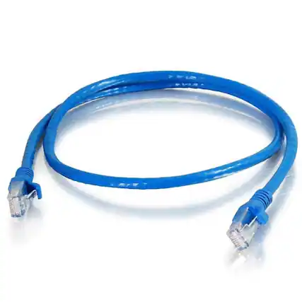 Front. C2G - 757120103165 10-feet CAT6 Ethernet Network Patch Cable - Blue - Snagless - Unshielded (UTP) - RJ-45 Male to RJ-45 Male - - Blue.