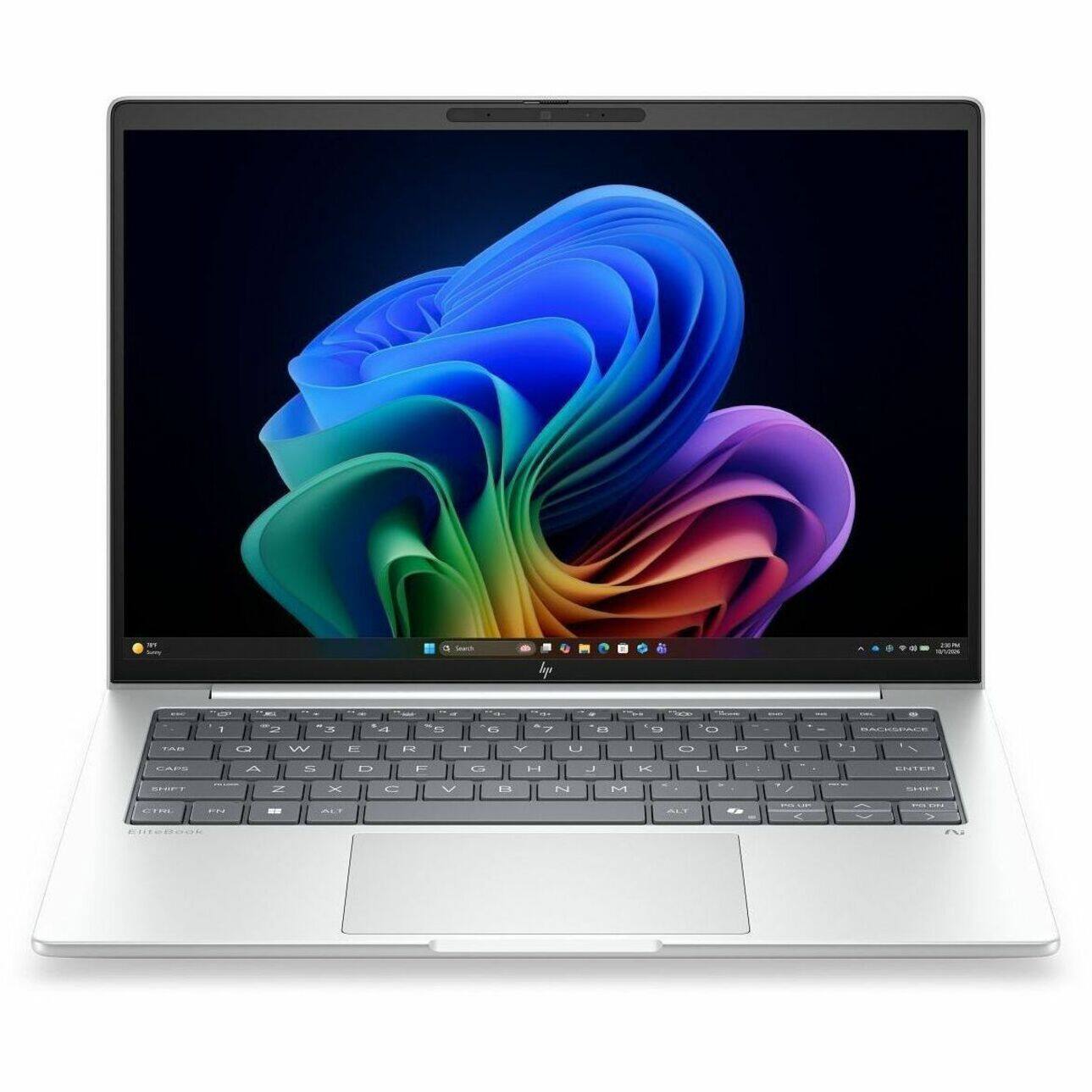 Alt View 31. HP - EliteBook 8 G2i 14" IPS 1920 x 1200 (WUXGA) Laptop - Intel Core Ultra 5 with 32GB Memory - 512 GB SSD - Glacier Silver Aluminum, Gray.