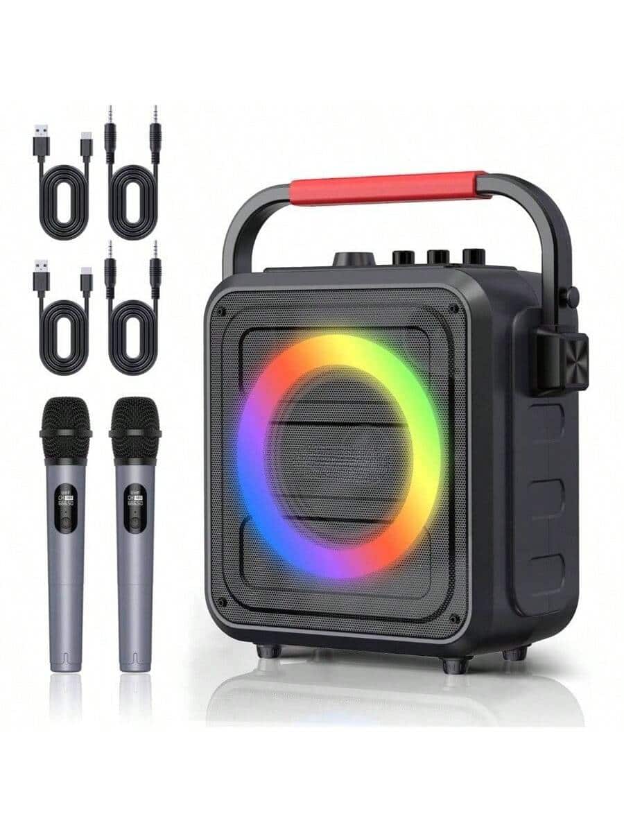 Stamp n Camp - Professional Grade Karaoke Speaker with Wireless - Ideal for Adults - Red