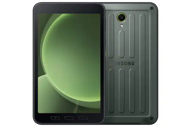 Front. Samsung - Samsung Galaxy Tab Active5 8" - 128GB - WiFi - Black - Black.