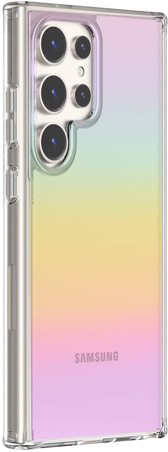 Front. SaharaCase - Hybrid-Flex Hard Shell Series Case for Samsung Galaxy S24 Ultra - Transparent Gradient.