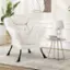 Angle. Costway - Stylish Large Lazy Chair with Cozy Head Pillow and Seat Armrests - Beige.