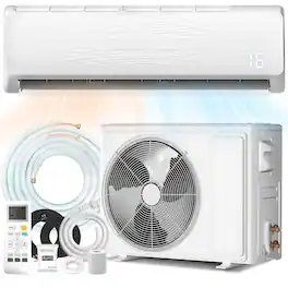TMWINGS - 18000 BTU Mini Split Air Conditioner & Heater, 19 SEER2 230V Ductless Mini Split AC with Installation Kit