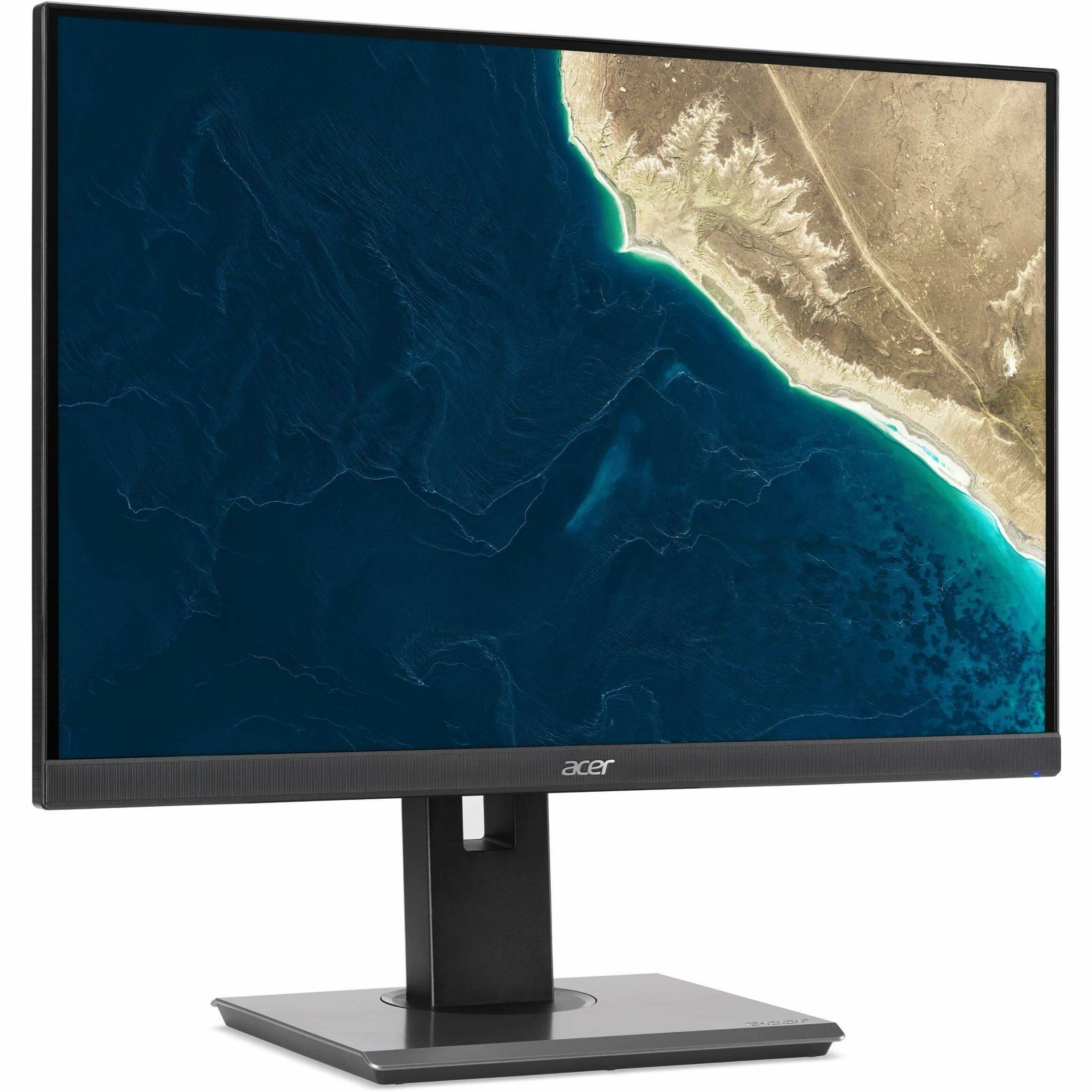 Alt View 4. Acer - Acer Vero B247W E5 24" Class WUXGA LED Monitor - 16:10 - Black - 24" Viewable - In-plane Switching (IPS) Technology - Black.
