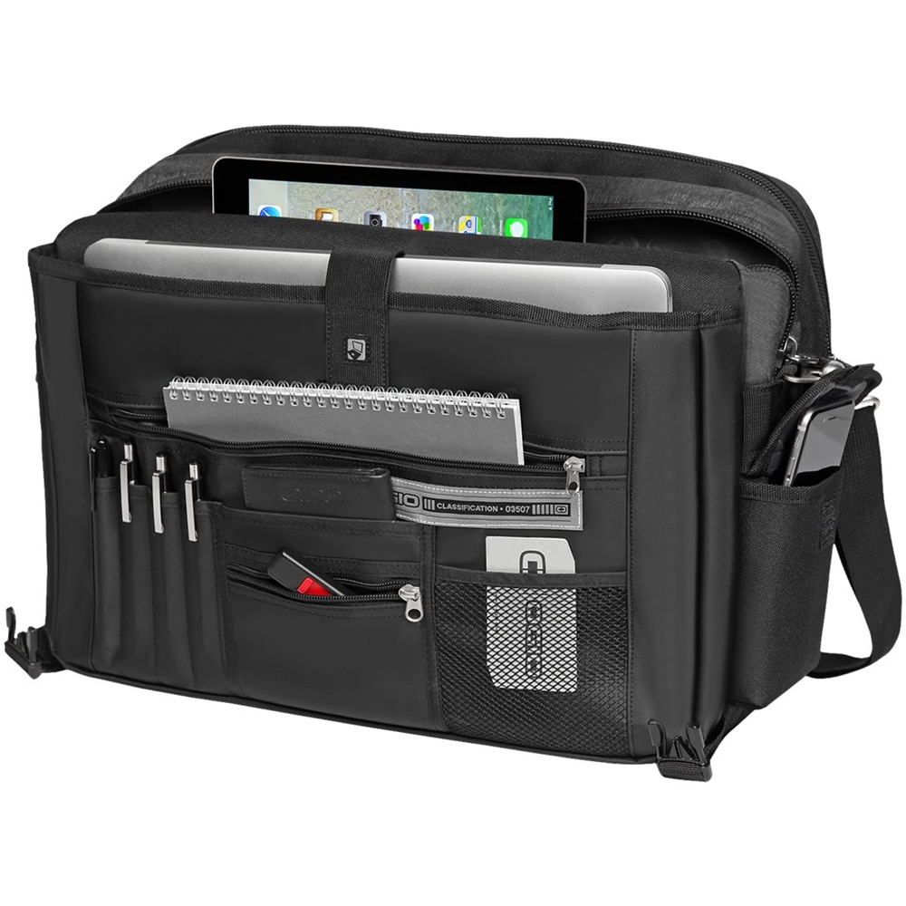 Best Buy: OGIO Laptop Shoulder Bag Black/dark static 117057.892