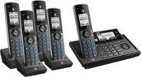 Angle Zoom. AT&T - CLP99587 Connect to Cell DECT 6.0 Expandable Cordless Phone System with Digital Answering System and Smart Call Blocker - Metallic Blue.