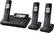 Left. AT&T - CLP99387 Connect to Cell DECT 6.0 Expandable Cordless Phone System with Digital Answering System and Smart Call Blocker - Metallic Blue.