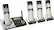 Angle. AT&T - CL83407 DECT 6.0 Expandable Cordless Phone System with Digital Answering System and Smart Call Blocker - Silver/Black.