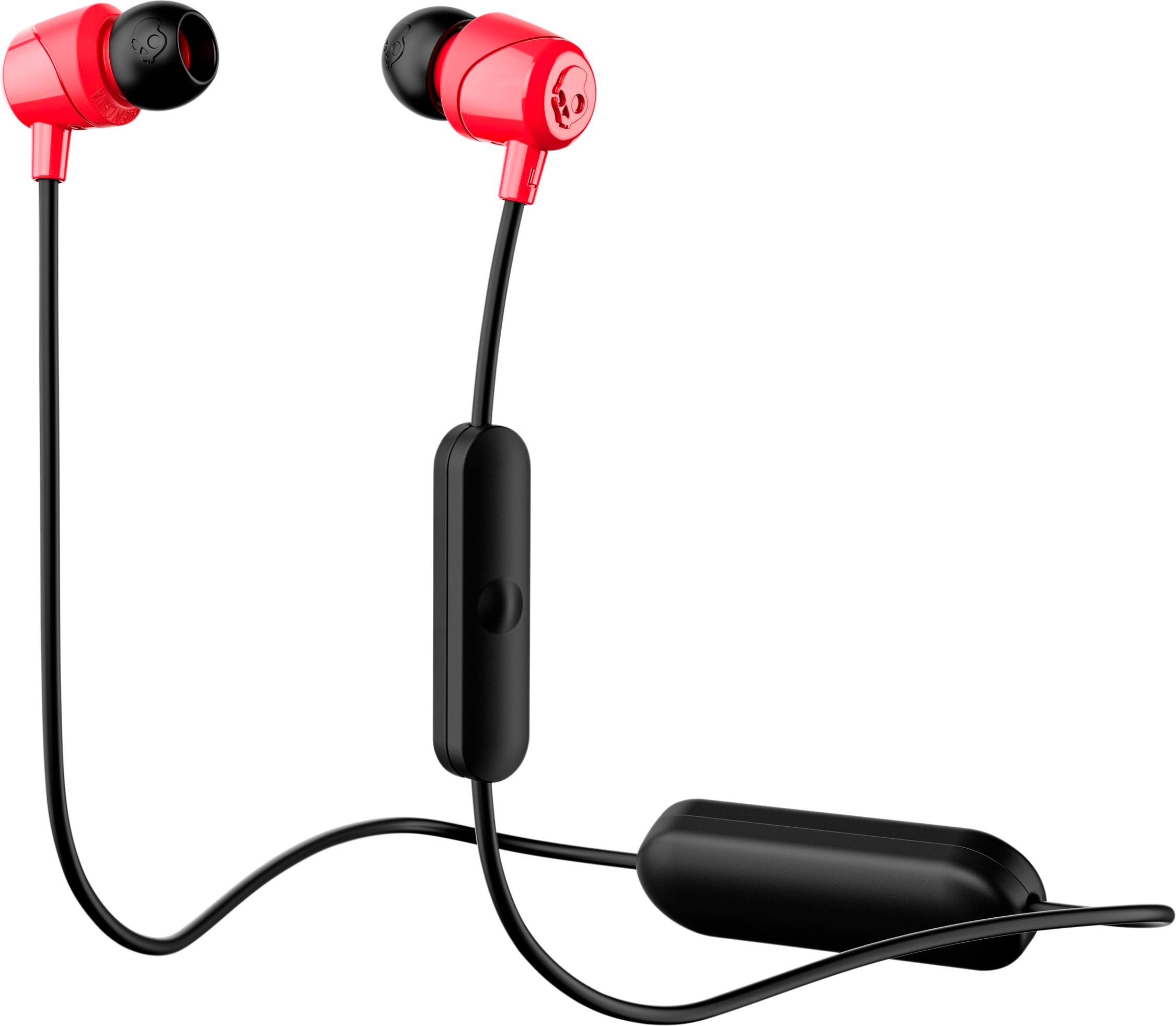 Best Buy Skullcandy Jib Wireless In Ear Headphones Black Red S2duw K010