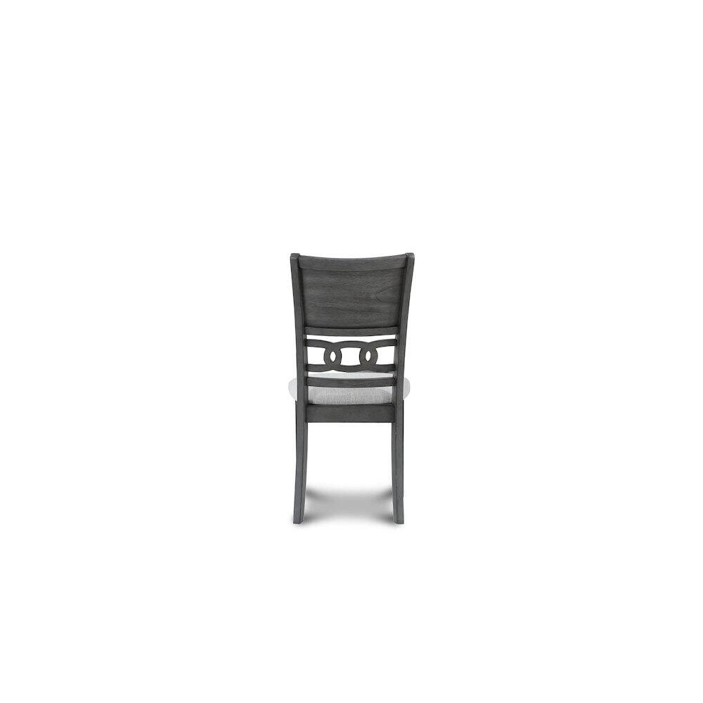 Alt View 4. New Classic Furniture - Gia Gray Wood Dining Chair with Fabric Seat (Set of 4) - Grey.
