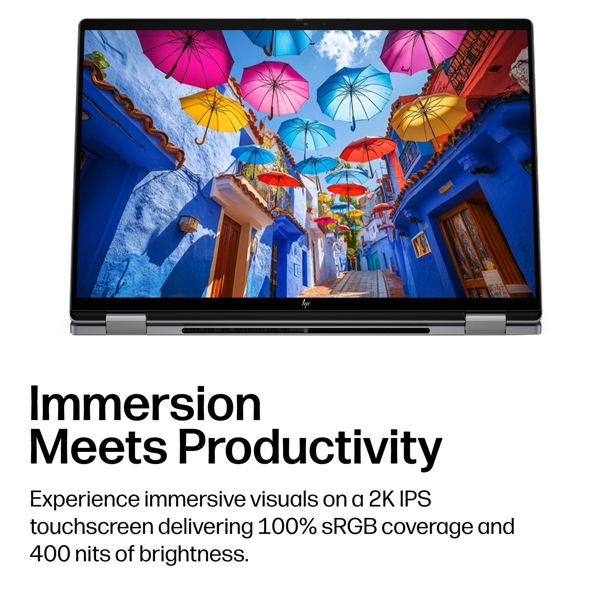 Immersion Meets Productivity

Experience immersive visuals on a 2K IPS touchscreen delivering 100% sRGB coverage and 400 nits of brightness.