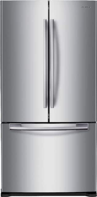 Samsung 17 5 Cu Ft French Door Counter Depth Refrigerator Stainless Steel Rf18hfenbsr Us Best Buy
