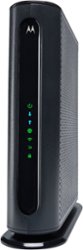 Motorola - AC Dual-Band Wi-Fi Router with 16 x 4 Modem - Black - Front_Zoom