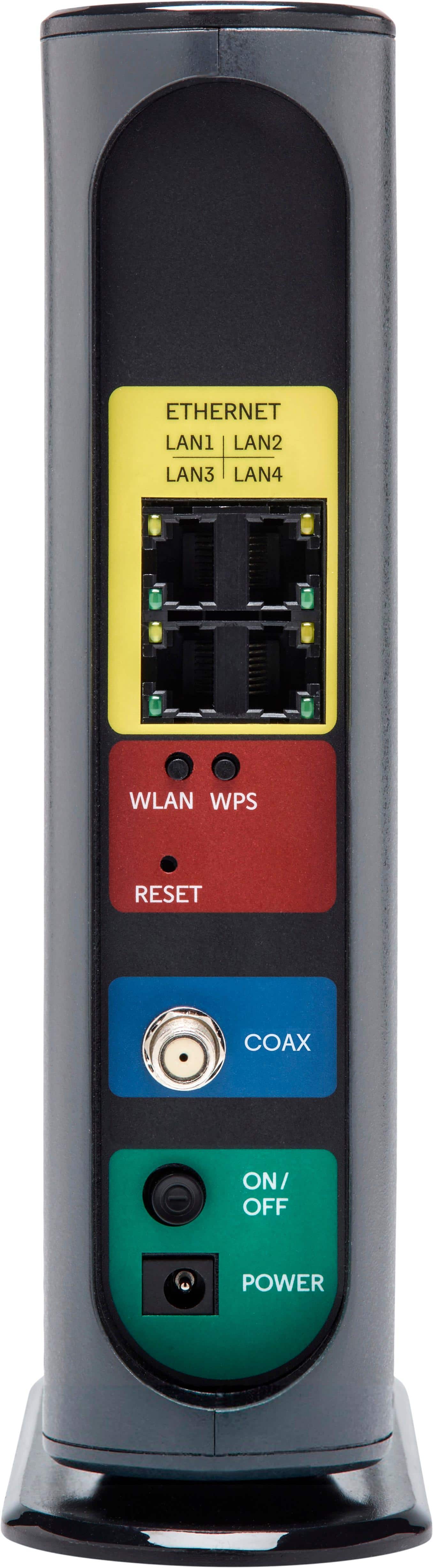 Alt View 11. Motorola - AC Dual-Band Wi-Fi Router with 16 x 4 Modem - Black.