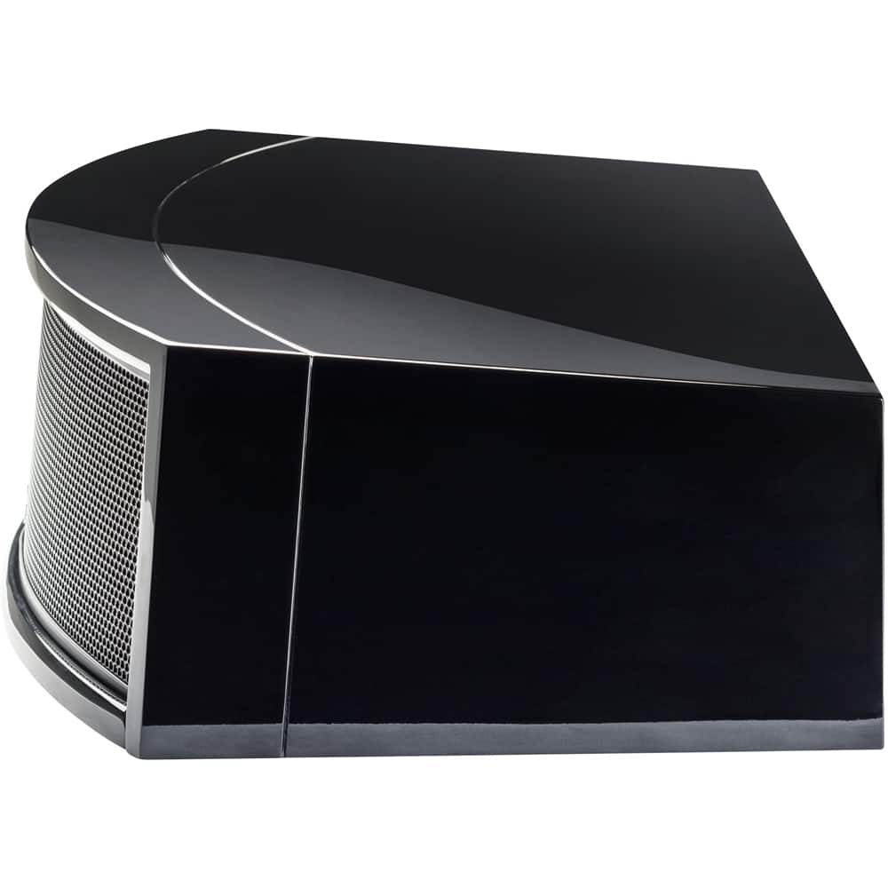 Angle. MartinLogan - ElectroMotion Dual 5-1/4" Passive 3-Way Center-Channel Speaker - Gloss black.