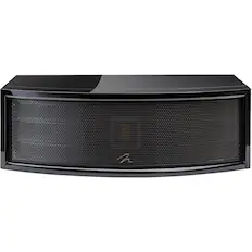 Front. MartinLogan - ElectroMotion Dual 5-1/4" Passive 3-Way Center-Channel Speaker - Gloss black.