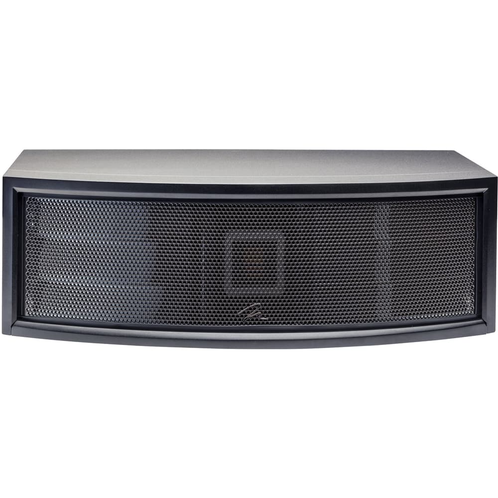 Front. MartinLogan - ElectroMotion Dual 5-1/4" Passive 3-Way Center-Channel Speaker - Satin black.
