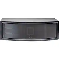 MartinLogan - ElectroMotion Dual 5-1/4" Passive 3-Way Center-Channel Speaker - Satin black - Front_Zoom
