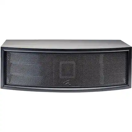 Front. MartinLogan - ElectroMotion Dual 5-1/4" Passive 3-Way Center-Channel Speaker - Satin black.