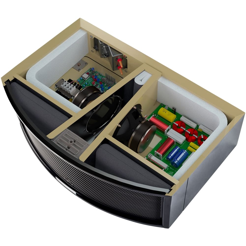 Alt View 13. MartinLogan - ElectroMotion Dual 5-1/4" Passive 3-Way Center-Channel Speaker - Satin black.