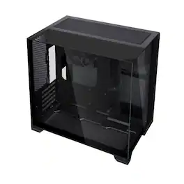 Lian Li - O11 Vision-M O11VMX Dual-chamber Design Pre-installed 140 mm Fan Micro ATX Case - Black