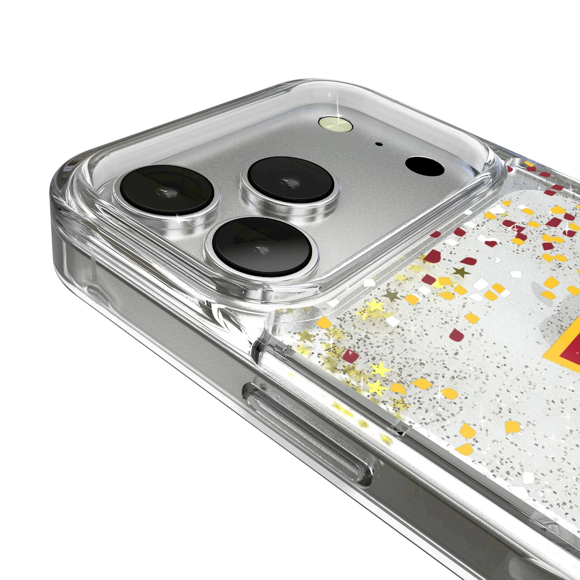 Alt View 2. Keyscaper - Iowa State Cyclones iPhone Glitter Confetti Design Case - 16 - Multicolor.