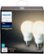 Alt View Zoom 12. Philips - Hue White A19 Smart LED Bulb (2-Pack) - White.