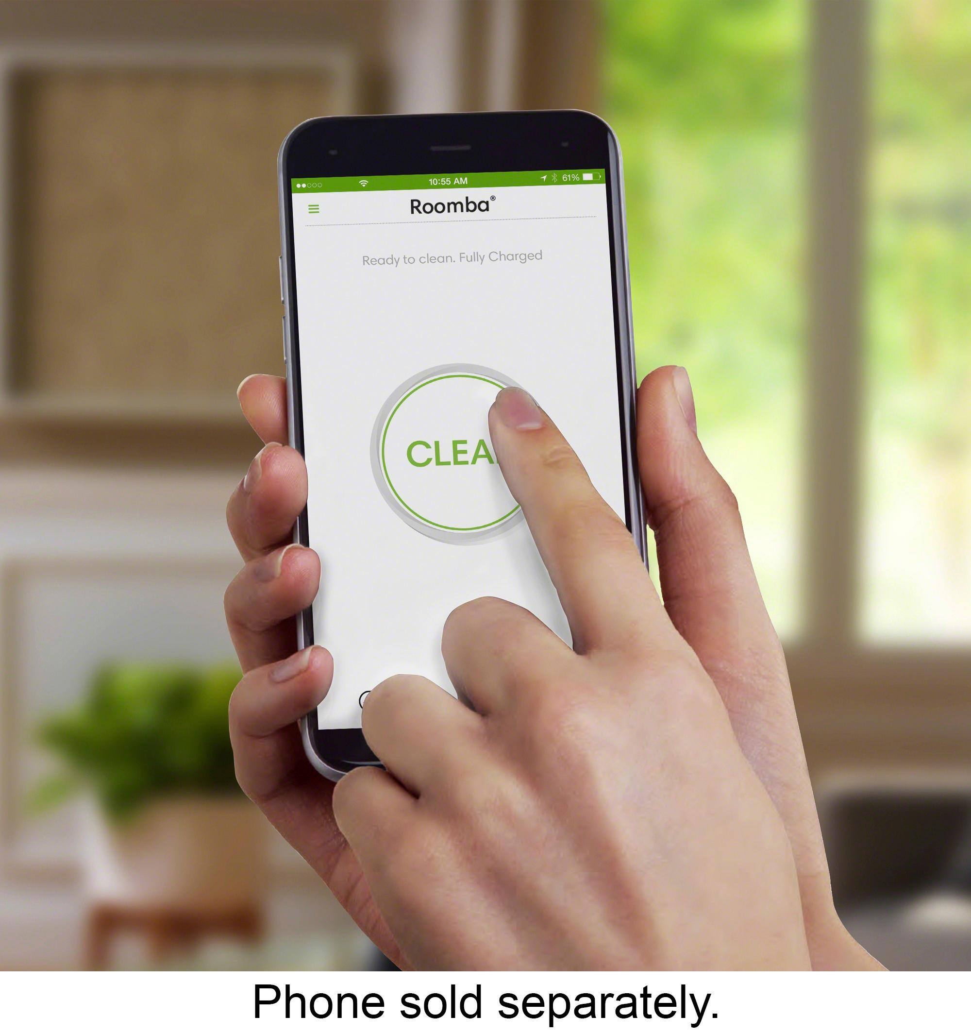 Alt View 12. iRobot - Roomba 690 App-Controlled Robot Vacuum - Black/Silver.