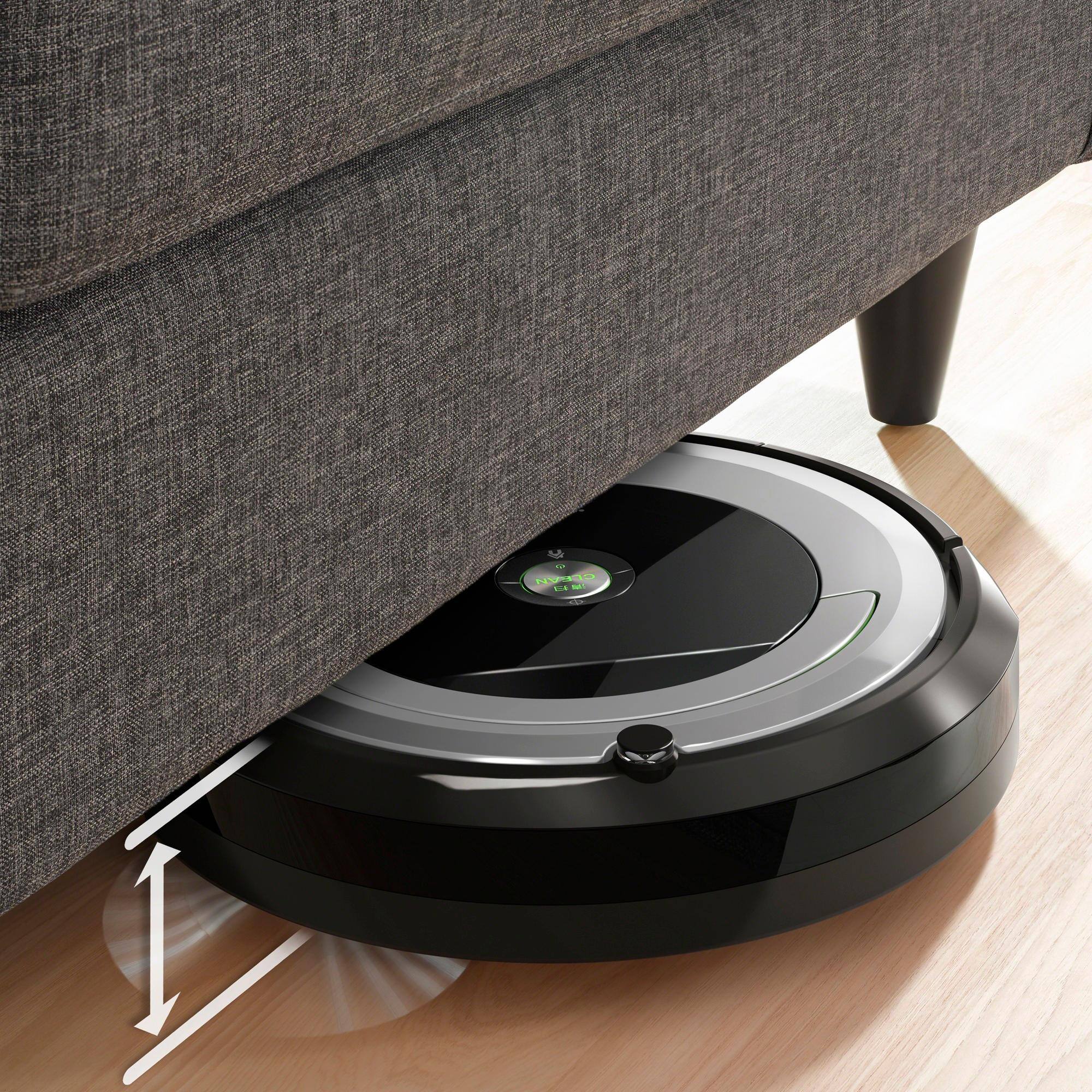 Alt View 13. iRobot - Roomba 690 App-Controlled Robot Vacuum - Black/Silver.