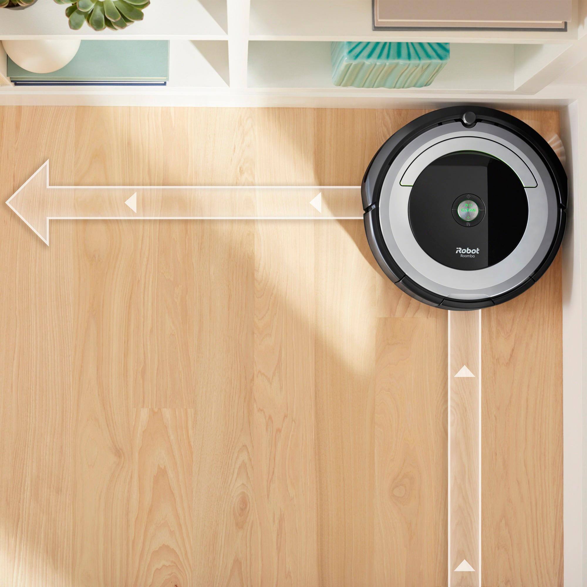 Alt View 14. iRobot - Roomba 690 App-Controlled Robot Vacuum - Black/Silver.