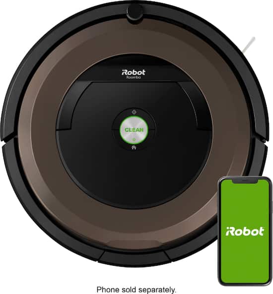 iRobot - Roomba 890 App-Controlled Self-Charging Robot Vacuum with Dual Mode Virtual Wall Barrier - Black/brown - Front_Zoom. 1 of 12 Images & Videos. Swipe left for next.