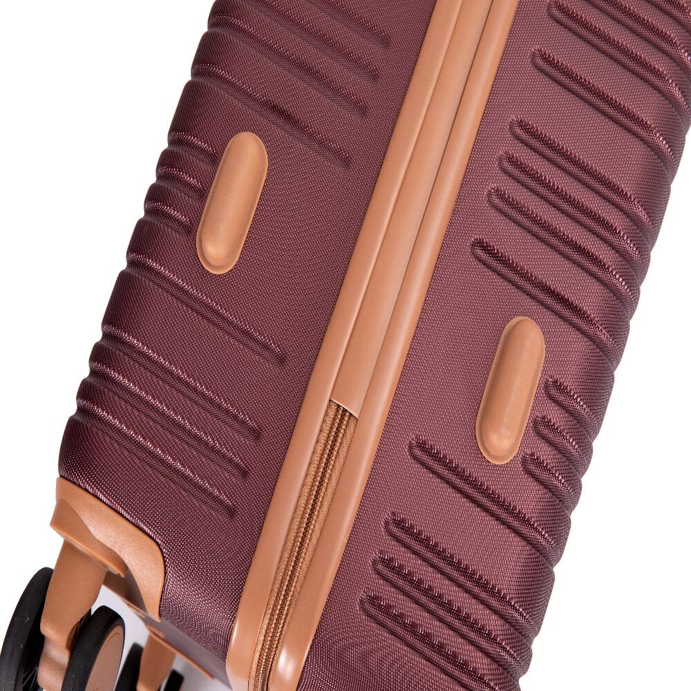 Alt View 4. Ropilly - Ropilly 5 Piece Luggage Set Wine Red Hard Case Luggage with TSA Lock - Wine Red.