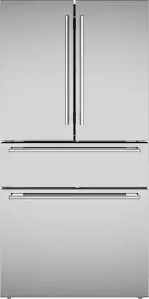 Thermador - Masterpiece 20.4 cu. Ft. French Door Bottom Freezer Counter-Depth Smart Refrigerator with ThermaFresh - Stainless Steel